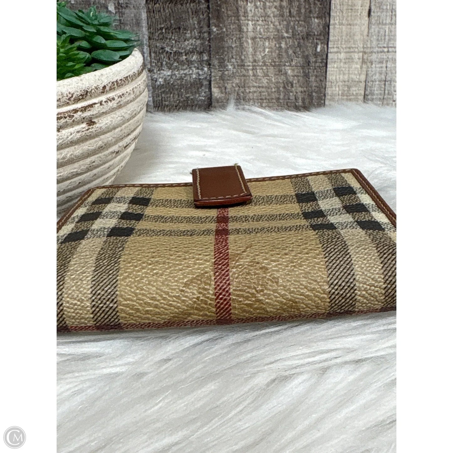 Wallet Luxury Designer By Burberry, Size: Small