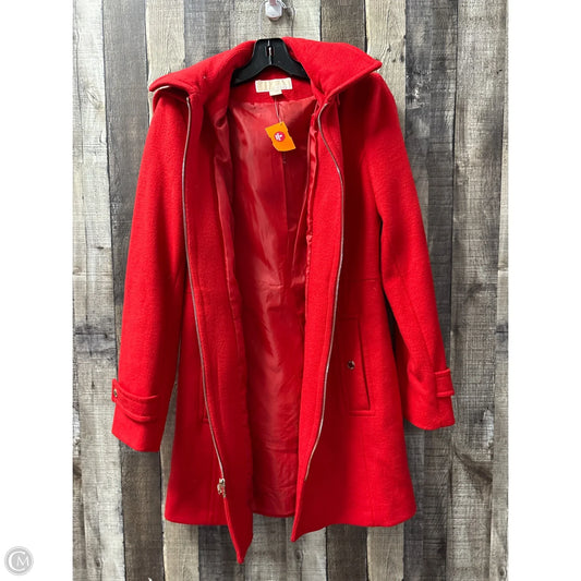 Coat Peacoat By Michael By Michael Kors In Red, Size: S