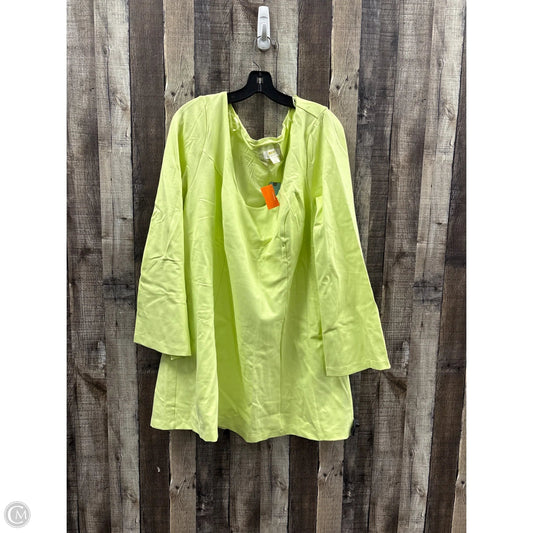 Tunic Long Sleeve By Maeve In Chartreuse, Size: 3x