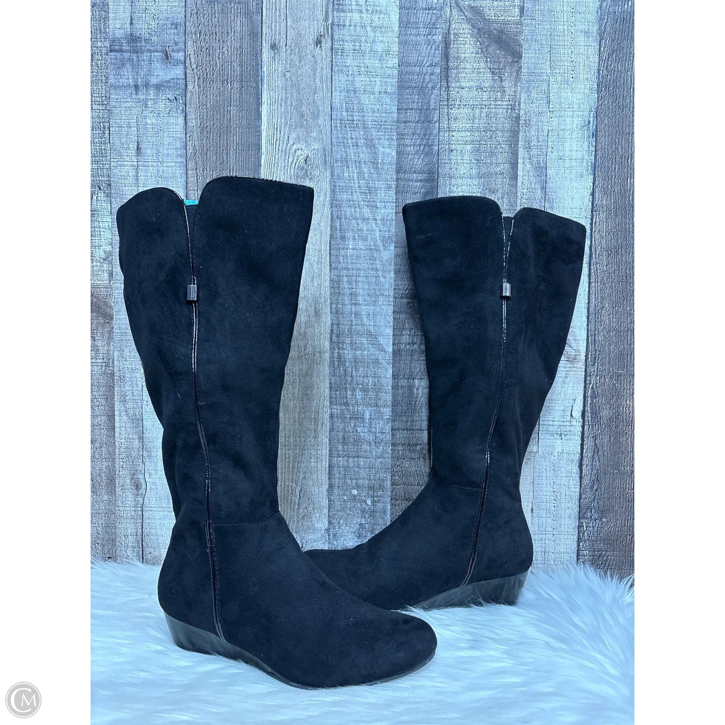 Boots Knee Heels By Impo In Black, Size: 7