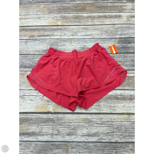 Athletic Shorts By Lululemon In Coral, Size: 10