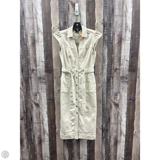 Dress Casual Midi By Paige In Beige, Size: Xs