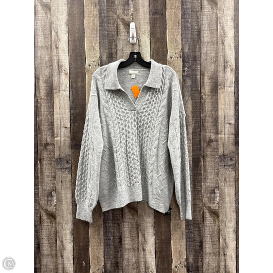 Sweater By Caslon In Grey, Size: Xl