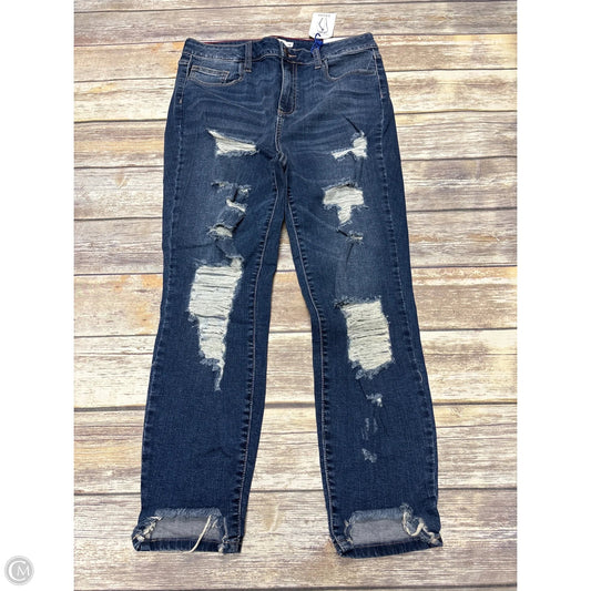 Jeans Skinny By Cello In Blue Denim, Size: 14