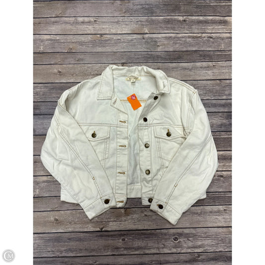 Jacket Denim By Mi Ami In Ivory, Size: M