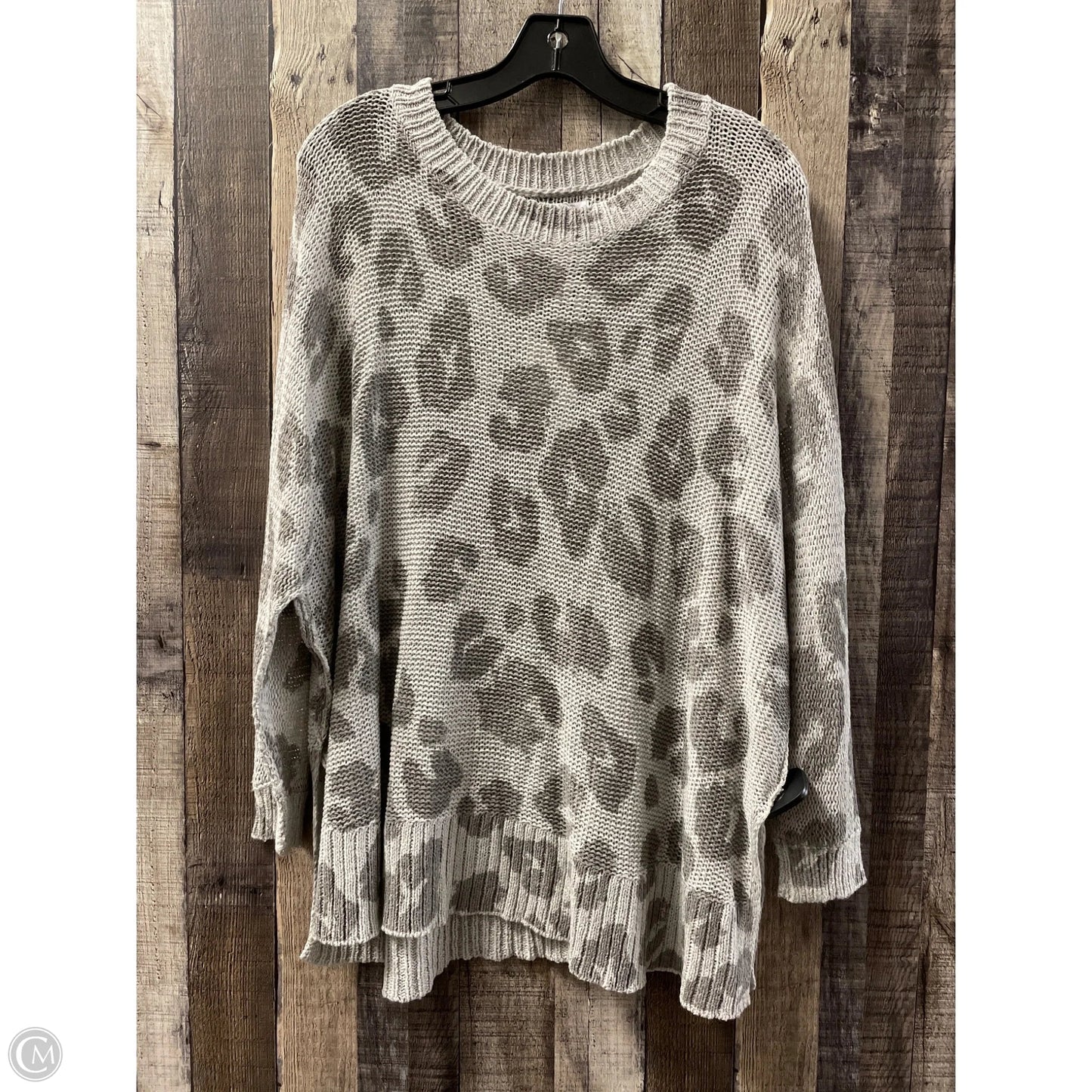 Sweater By Mudpie In Grey, Size: Osfm