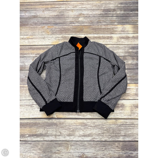 Athletic Jacket By Lululemon In Black & White, Size: 6