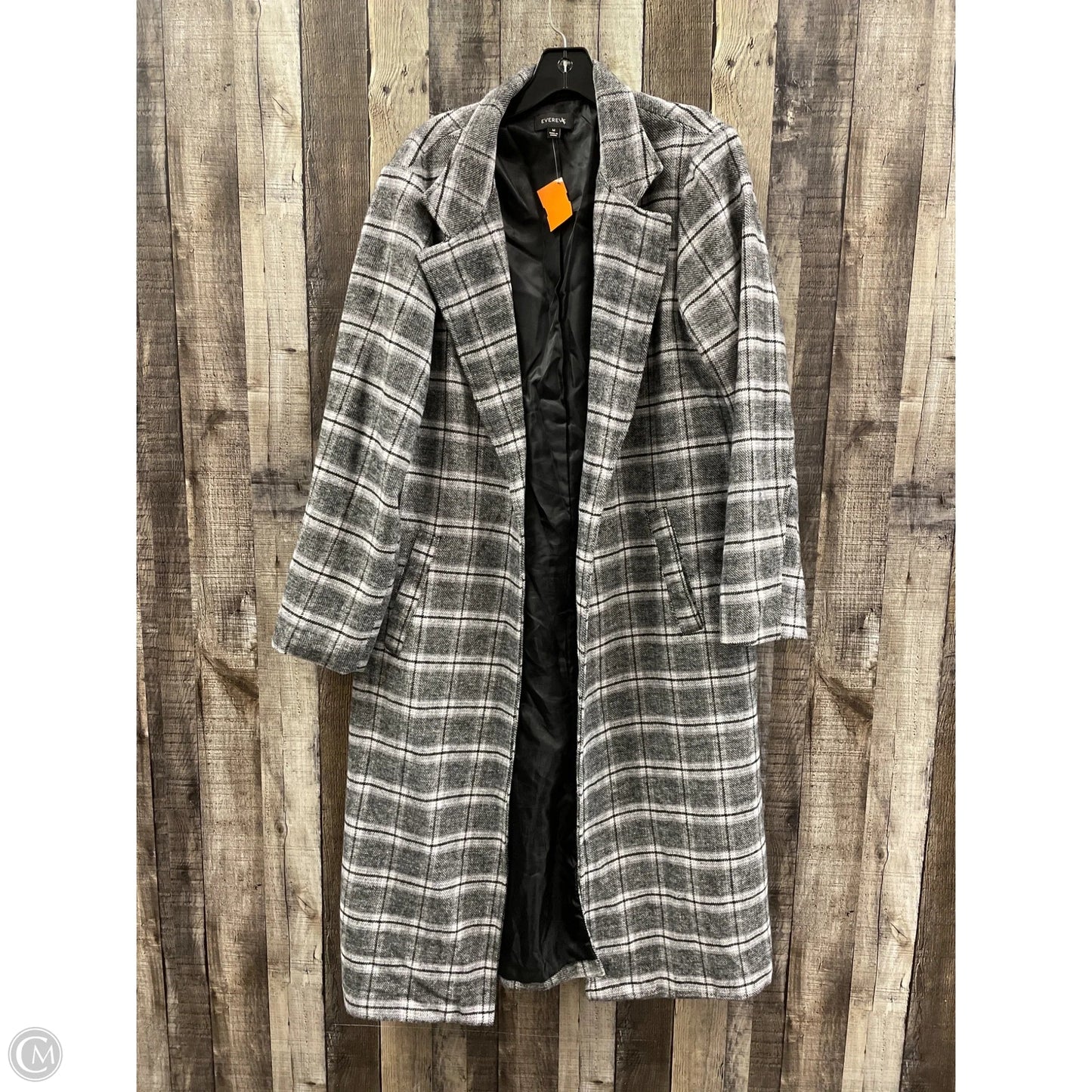 Coat Other By Evereve In Plaid Pattern, Size: M
