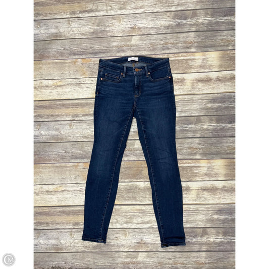 Jeans Skinny By Loft In Blue Denim, Size: 0