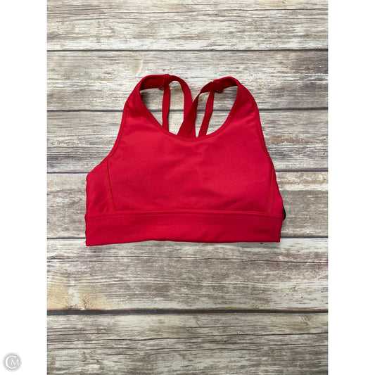 Athletic Bra By Dsg Outerwear In Red, Size: S