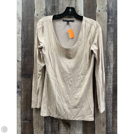 Top Long Sleeve By White House Black Market In Gold, Size: Xs