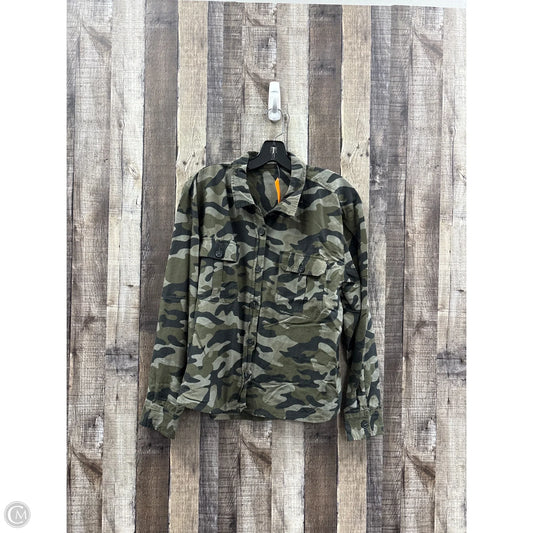 Top Long Sleeve By Maurices In Camouflage Print, Size: L