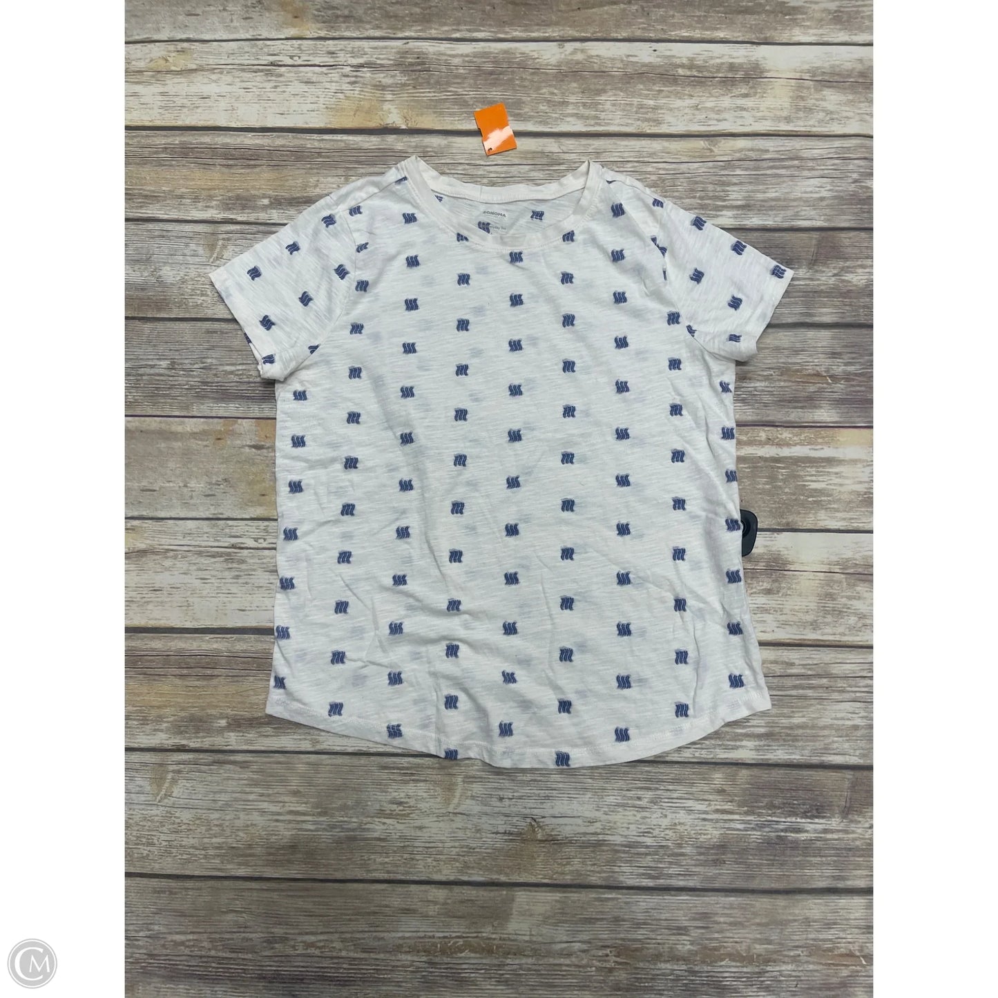 Top Short Sleeve By Sonoma In Yellow, Size: L