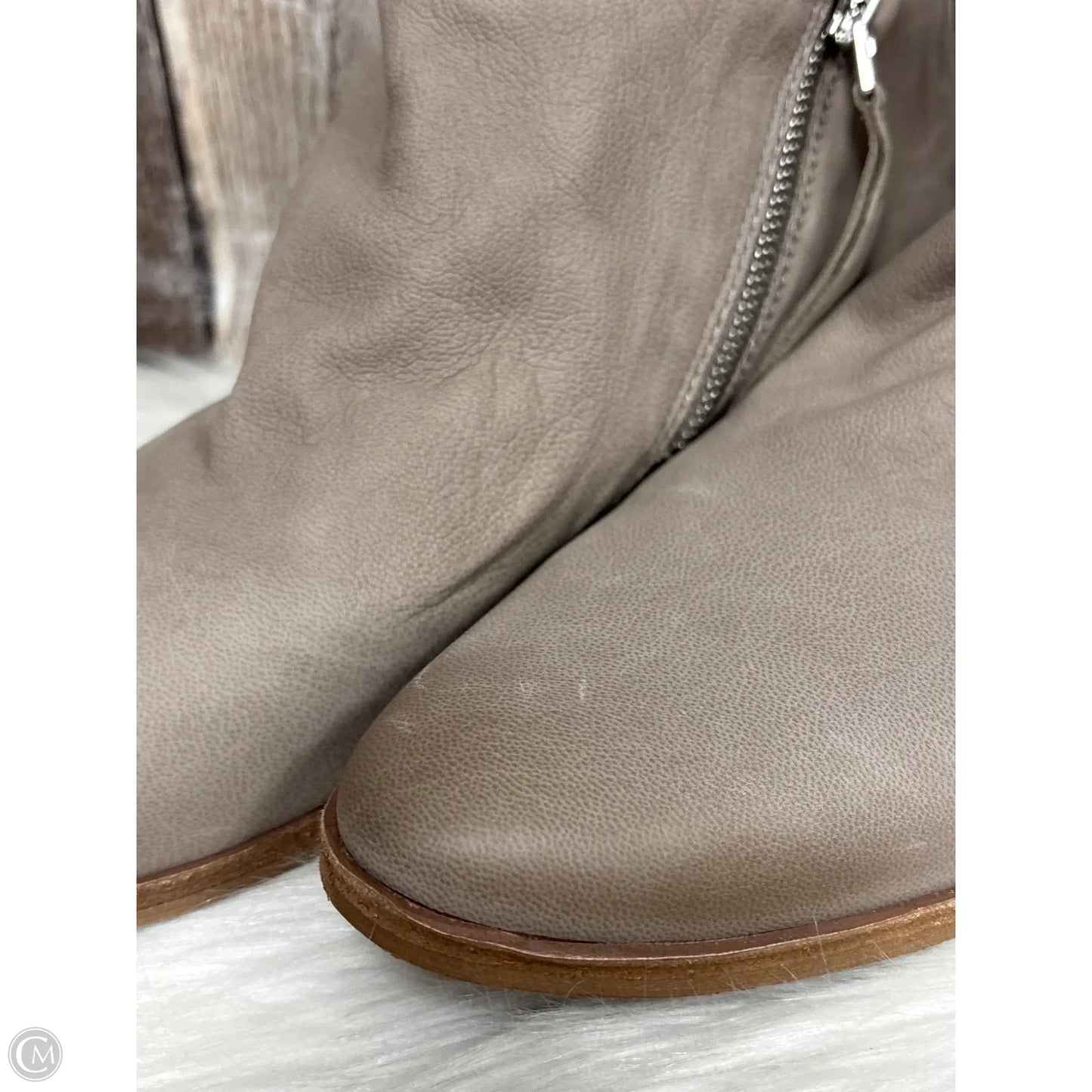 Boots Ankle Heels By Sam Edelman In Taupe, Size: 12