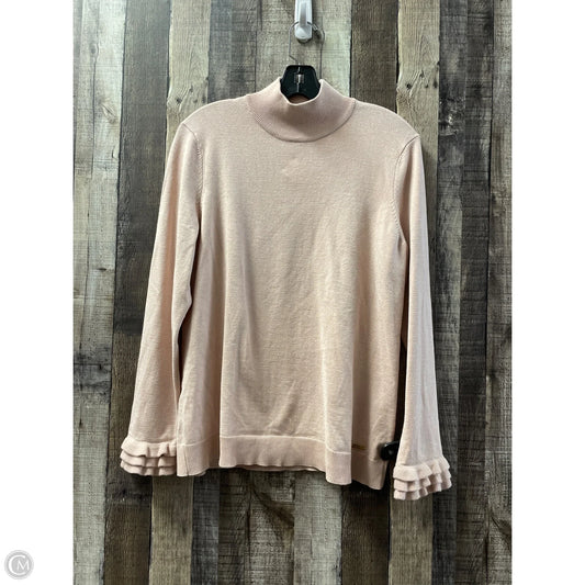 Top Long Sleeve By Calvin Klein In Pink, Size: L
