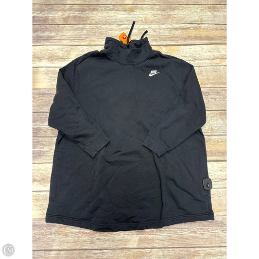 Athletic Sweatshirt Collar By Nike In Black, Size: 1x
