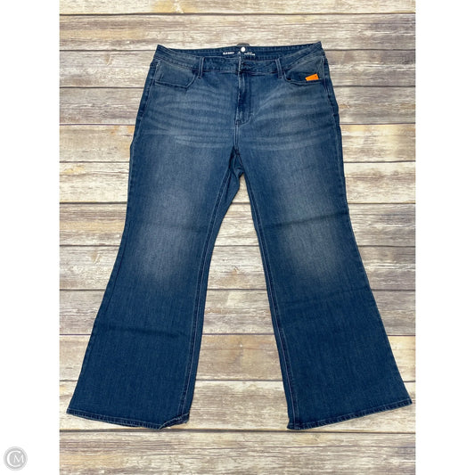 Jeans Flared By Old Navy In Blue Denim, Size: 16