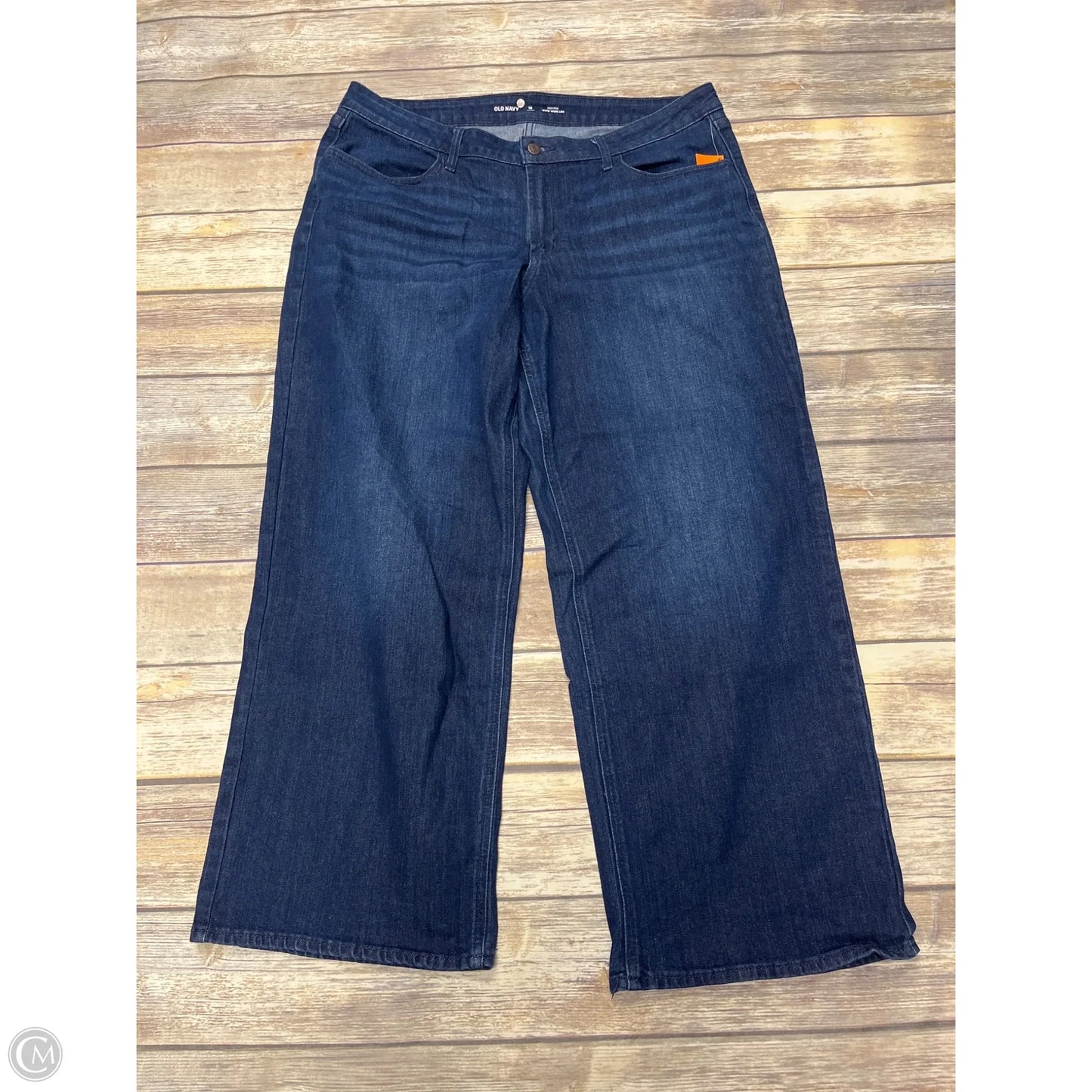 Jeans Wide Leg By Old Navy In Blue Denim, Size: 16
