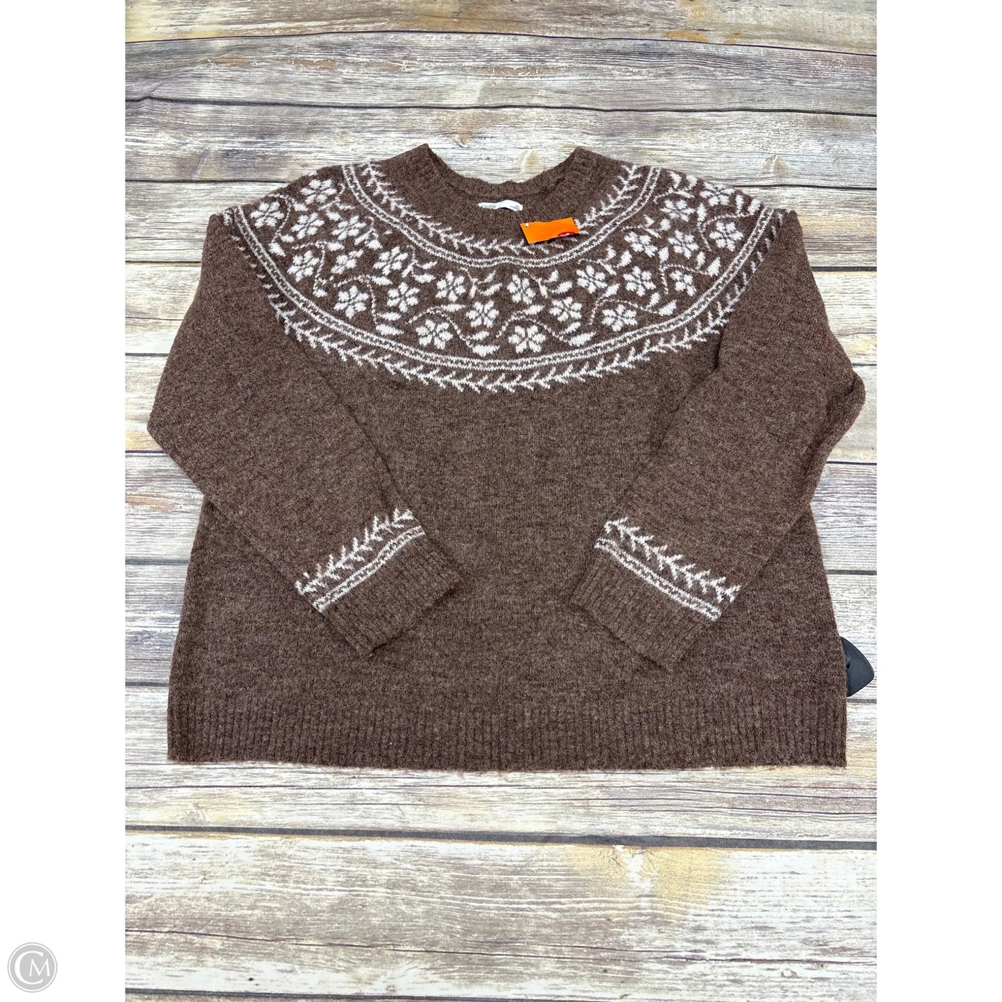 Sweater By Croft And Barrow In Brown, Size: Xl