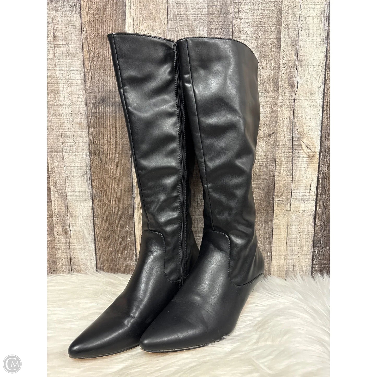 Boots Knee Heels By French Connection In Black, Size: 9