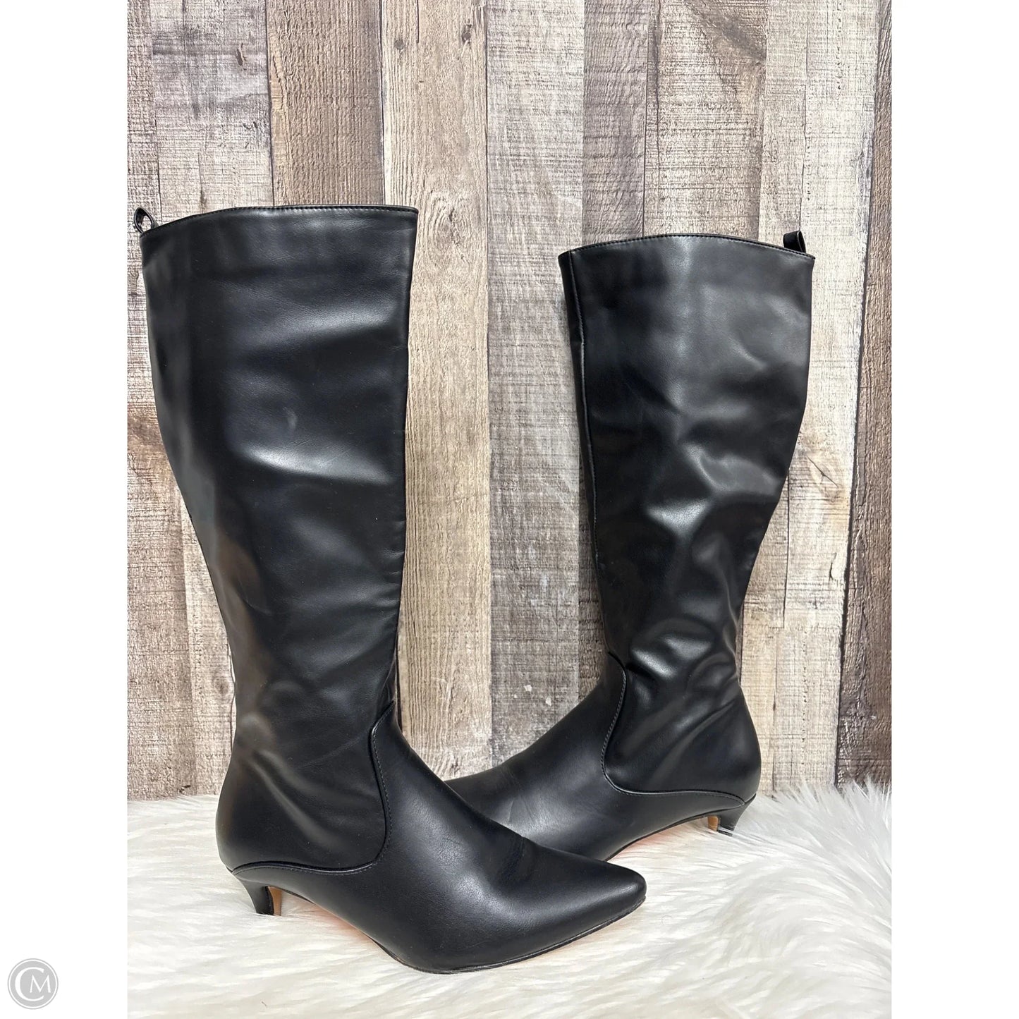 Boots Knee Heels By French Connection In Black, Size: 9