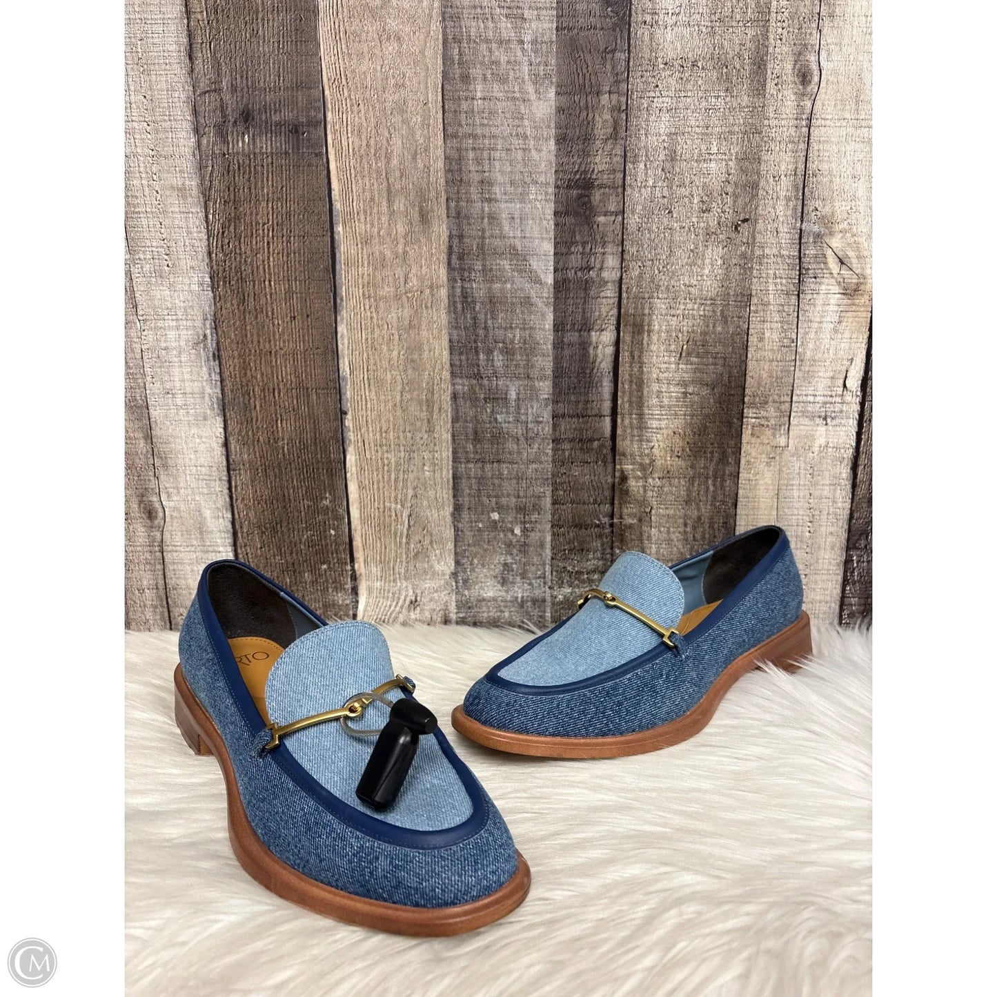 Shoes Heels Block By Franco Sarto In Blue, Size: 8.5