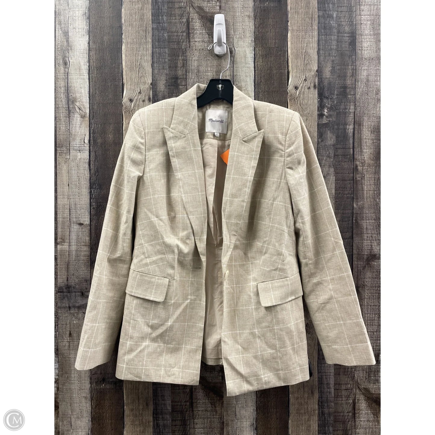 Blazer By Madewell In Beige, Size: 4