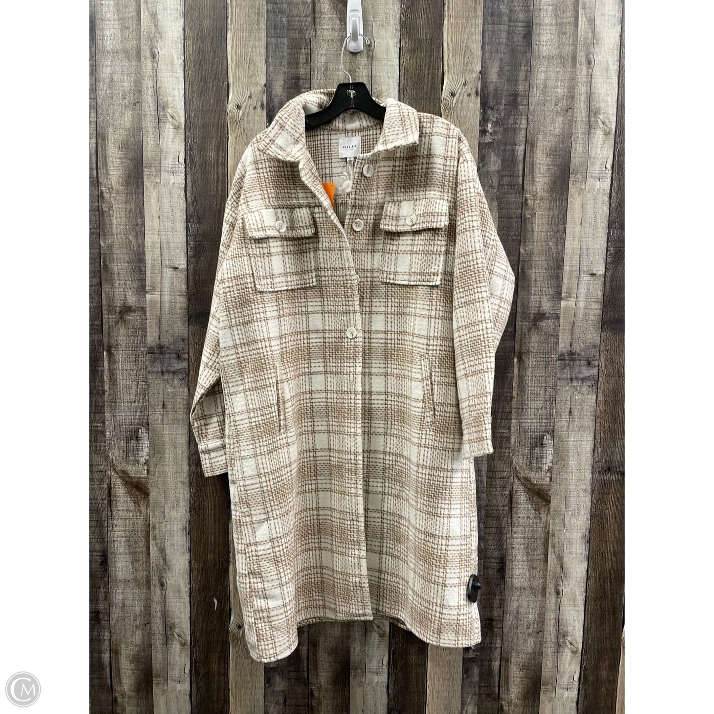 Jacket Other By Gilli In Brown & Cream, Size: M