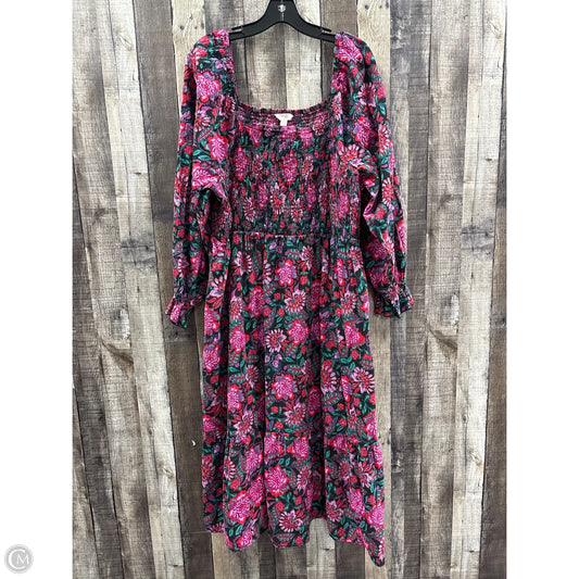 Dress Casual Midi By Terra & Sky In Multi-colored, Size: 3x