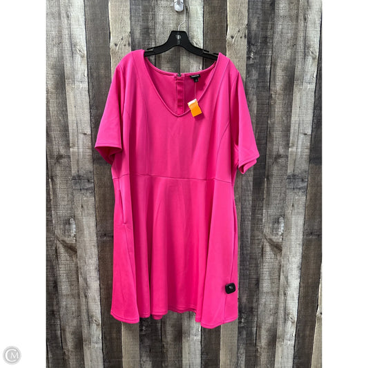 Dress Casual Midi By Torrid In Pink, Size: 1x Dress Casual Midi By Torrid In Pink, Size: 1x