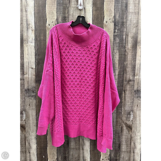 Sweater By Crown And Ivy In Pink, Size: 4x