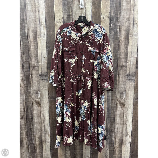 Dress Casual Maxi By Torrid In Maroon, Size: 4x