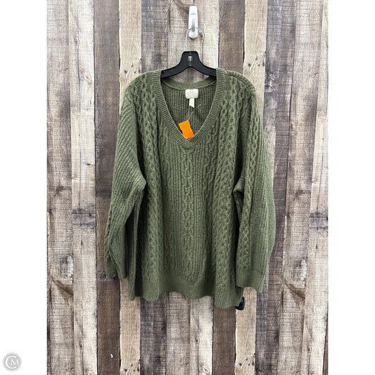 Sweater By St Johns Bay In Green, Size: 3x