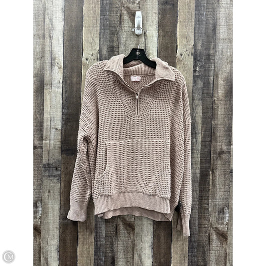 Sweater By Pink Lily In Tan, Size: M