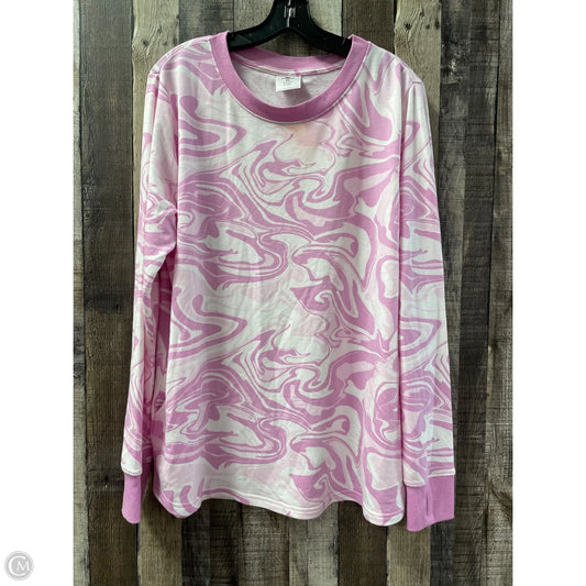 Top Long Sleeve By Crane In Tie Dye Print, Size: Xl