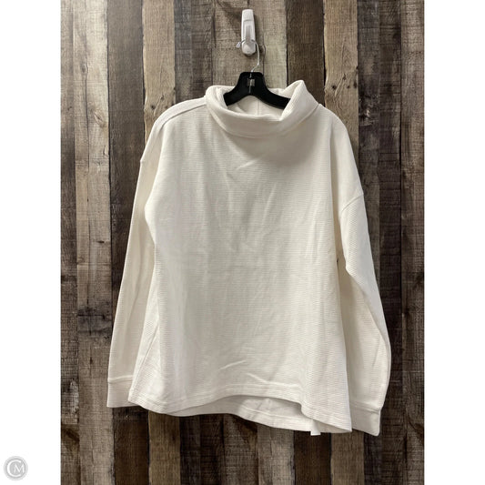 Top Long Sleeve By Lands End In White, Size: Xl