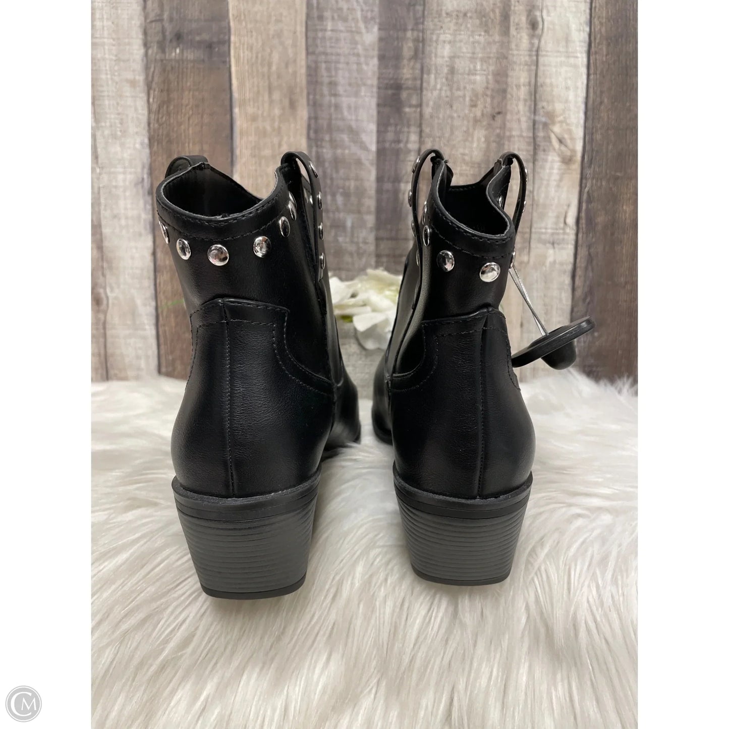 Boots Ankle Heels By Call It Spring In Black, Size: 9