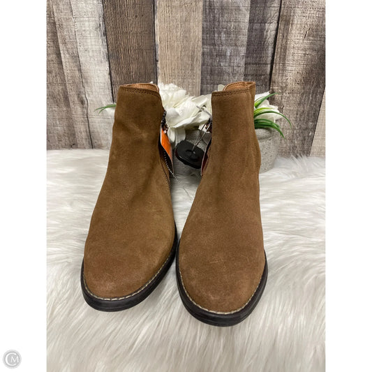Boots Ankle Heels By Cme In Brown, Size: 8.5