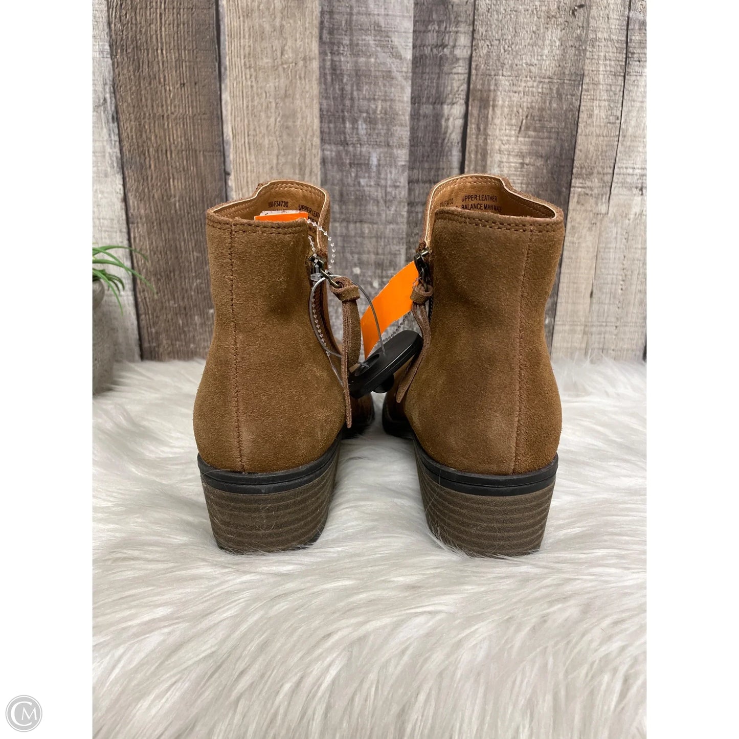 Boots Ankle Heels By Cme In Brown, Size: 8.5