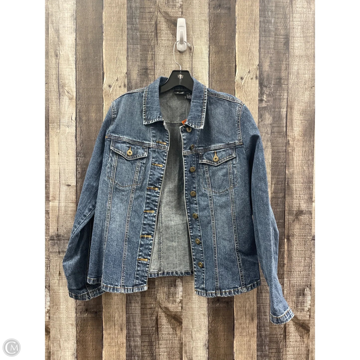 Jacket Denim By Willi Smith In Blue Denim, Size: L