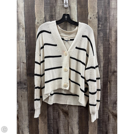Sweater Cardigan By Universal Thread In White, Size: L