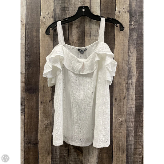 Top Sleeveless By Cable And Gauge In White, Size: Xl