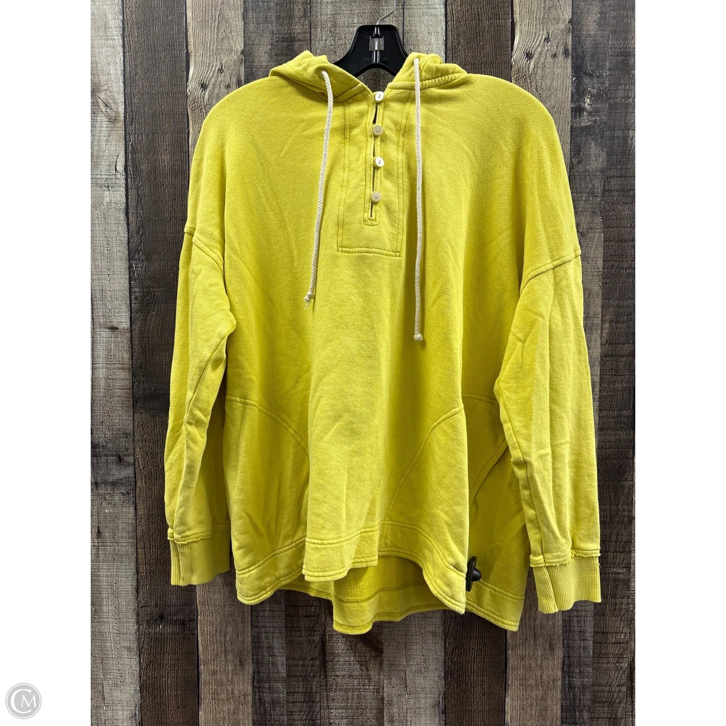 Sweatshirt Hoodie By Aerie In Yellow, Size: S