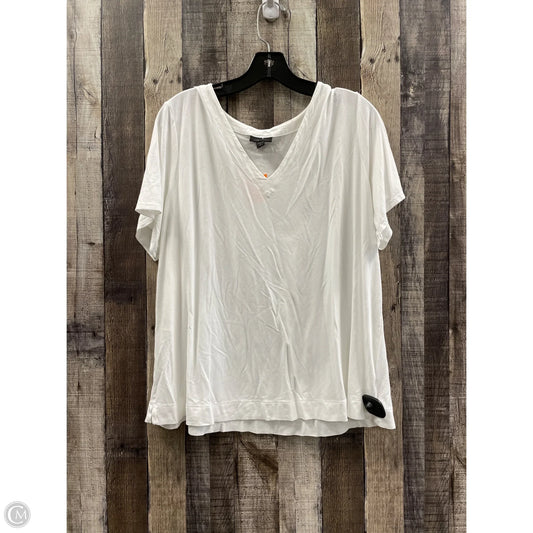 Top Short Sleeve By J. Jill In White, Size: 2x