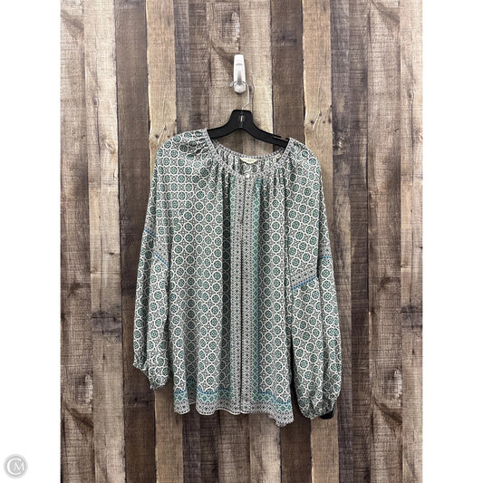 Top Long Sleeve By Max Studio In Multi-colored, Size: 2x