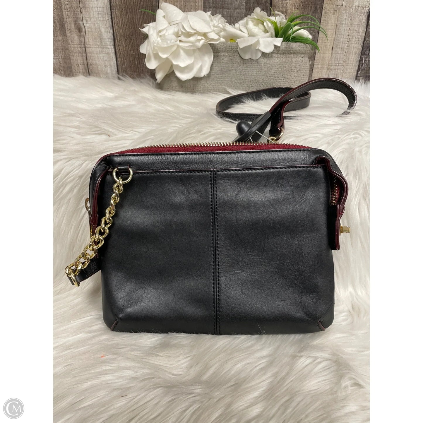 Crossbody Leather By Antonio Melani, Size: Medium