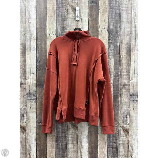 Top Long Sleeve By Bke In Brown, Size: L