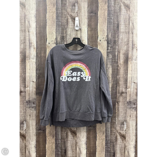 Top Long Sleeve By Wildfox In Grey, Size: Xs