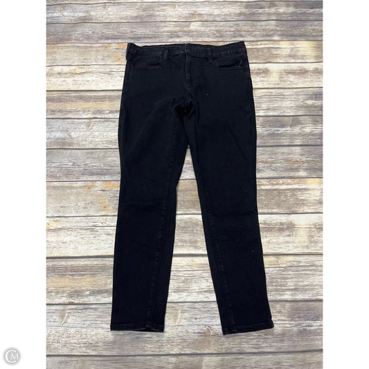 Jeans Jeggings By American Eagle In Black Denim, Size: 12