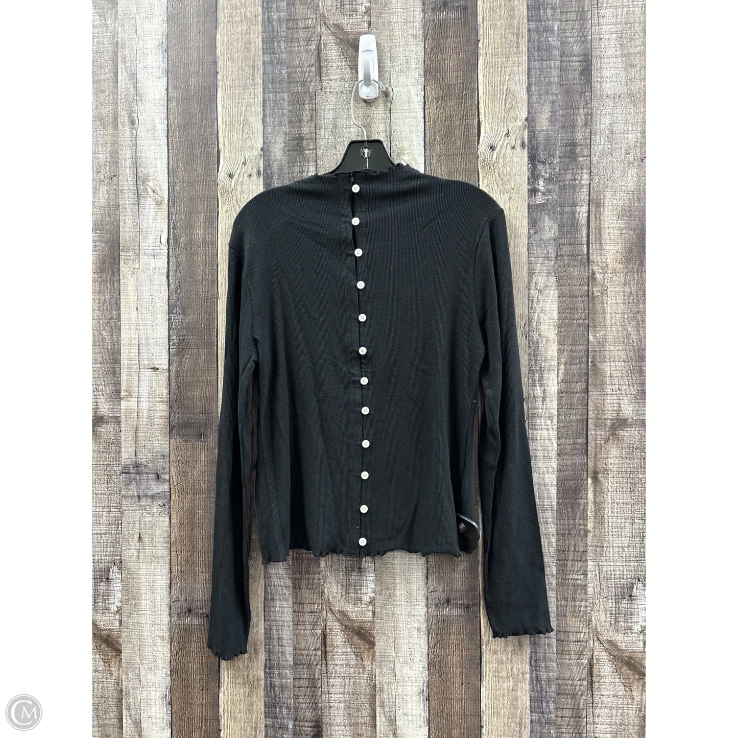 Top Long Sleeve By J. Crew In Black, Size: L